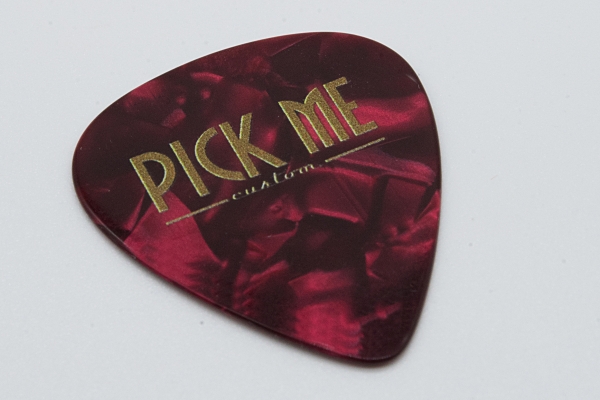 Pick Me custom - Celluloid Standard Vintage Red One face